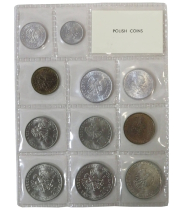 Polskie monety emitowane w 1976, mennicze, zafoliowany, zgrzewka