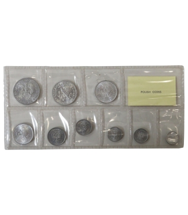 Polskie monety aluminiowe zgrzewka 1949-1976