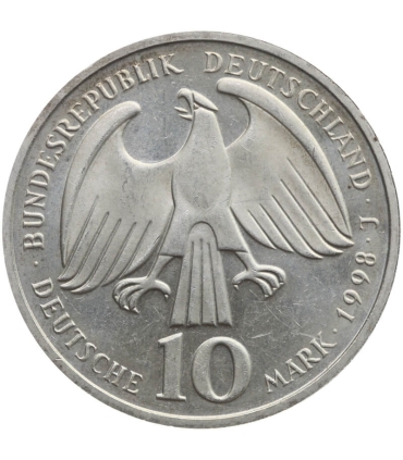 Niemcy 10 marek, 1998 350 rocznica - Pokój westfalski, srebro Ag925