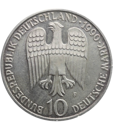 Niemcy 10 marek, 1990 800. rocznica śmierci Fryderyka I Barbarossy