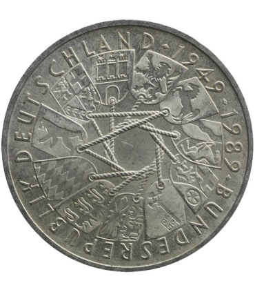 Niemcy 10 marek, 1989 40 rocznica - Republika Federalna Niemiec