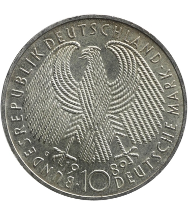 Niemcy 10 marek, 1989 40 rocznica - Republika Federalna Niemiec