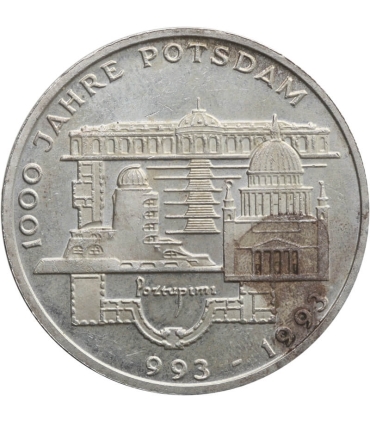 Niemcy 10 marek, 1993 1000 lat miasta Poczdam