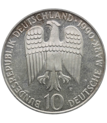 Niemcy 10 marek, 1990 800. rocznica śmierci Fryderyka I Barbarossy
