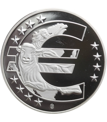 Medal okolicznościowy 10 lat waluty Euro, certyfikat