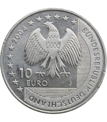 Niemcy 10 euro, 2004 Park Narodowy Dolnosaksońskiego Morza Wattowego, srebro