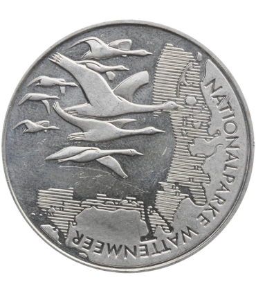 Niemcy 10 euro, 2004 Park Narodowy Dolnosaksońskiego Morza Wattowego, srebro