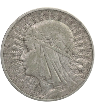 10 złotych Głowa kobiety 1932, stan 3