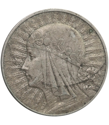 10 złotych Głowa kobiety 1932, stan 3+
