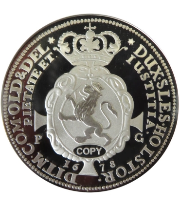 Replika, speciedaler z 1678, srebro 999, certyfikat