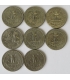 Lot: 8 x USA ¼ dolara (quarter, 25 centów), różne roczniki