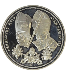 Polska, medal Jan Paweł II i Benedykt XVI, 2005, certyfikat