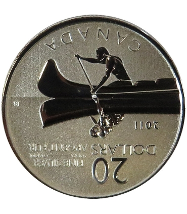 Kanada 20 dolarów, 2011 Kanadyjka, srebro Ag999, certyfikat
