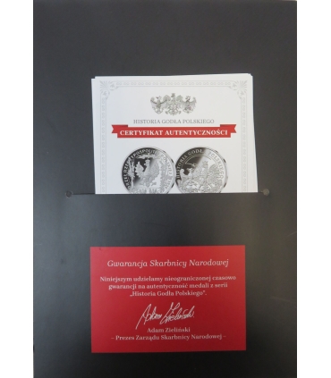 8 szt. zestaw symbole narodowe historia godła, srebro, etui, certyfikaty