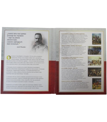 Zestaw 6 medali w etui z kolekcji 100 lat polskiej niepodległości