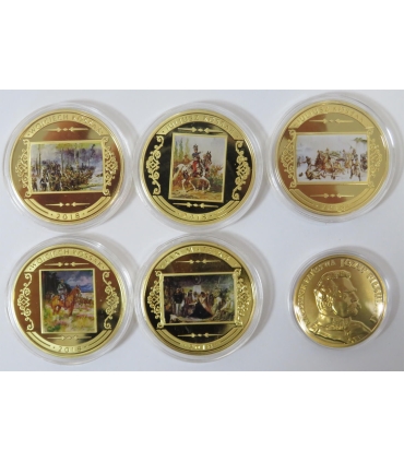 Zestaw 6 medali w etui z kolekcji 100 lat polskiej niepodległości