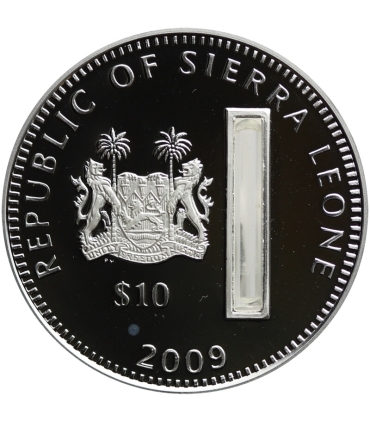 10 dolarów, Sierra Leone, Sanktuarium Jasna Góra, 2009, srebro