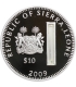10 dolarów, Sierra Leone, Bazylika Narodzenia Pańskiego Betlejem, 2009, srebro