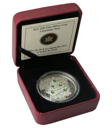 20 dolarów Kanada 2011, Christmas Tree, srebro + kryształy Twarowskiego