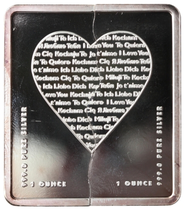 Numizmat Adam i Ewa w Raju, srebro Ag 99,9, 2 uncje