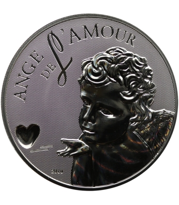 Kamerun 1000 franków, 2010 Anioł miłości / Amour Toujours, srebro, etui, certyfikat