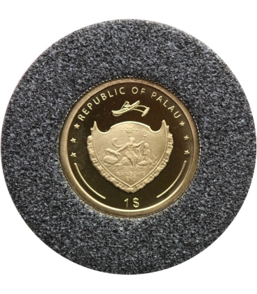 1 Dolar 2007 r. - Matka Boska - Palau,. złoto Au999 + etui