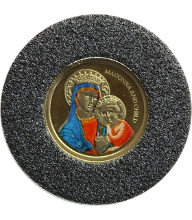 1 Dolar 2007 r. - Matka Boska - Palau,. złoto Au999 + etui