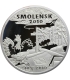 Ku Przestrodze i Pamięci na zawsze - Katyń , Smoleńsk, dwa medale uncjowe 999 + etui