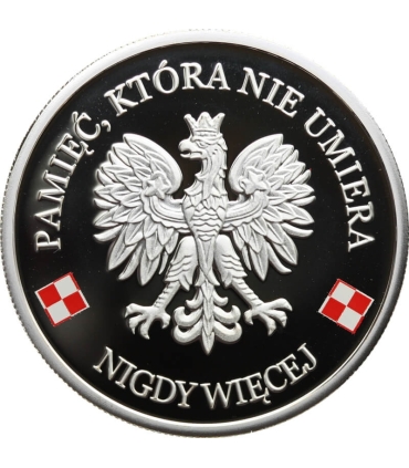 Ku Przestrodze i Pamięci na zawsze - Katyń , Smoleńsk, dwa medale uncjowe 999 + etui
