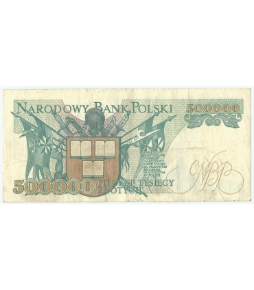500000 zł Henryk Sienkiewicz 1990, seria G, stan 3+