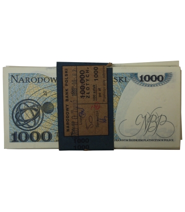 1000 zł, Mikołaj Kopernik, 1982, seria HW, stan 1/1-