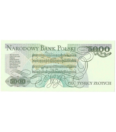 5000 zł Fryderyk Chopin,1988, seria DC, stan 1