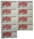 Lot: 9 x 100 zł, Ludwik Waryński, 1986, 3 x seria SB (st. 1), 6 x seria SY (st.2)