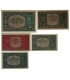 Lot: 1919 Polska Krajowa Kasa Pożyczkowa: 2x1/2 marki, 1 marka, 5, 10 marek, st. 3