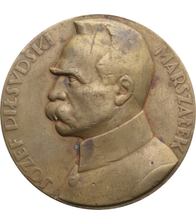 Medal, Marszałek Józef Piłsudski, w dziesiątą rocznicę odrodzenia polski, 1928