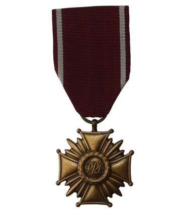 Brązowy krzyż zasługi PRL + legitymacja + pudełko