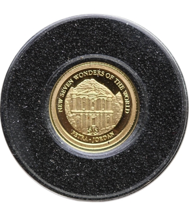 Zestaw 5 złotych monet 5$ z serii Cuda Świata, Au585