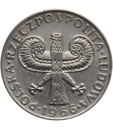 10 złotych Mała kolumna, 1966, stan 1-/2+