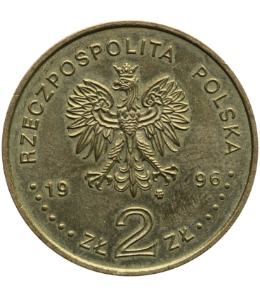 2 zł Zygmunt II August 1996, delikatny nalot