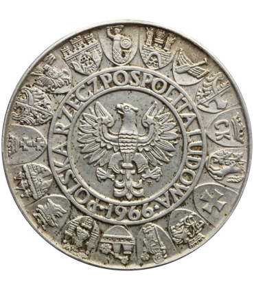 100 zł Mieszko i Dąbrówka 1966, stan 1-