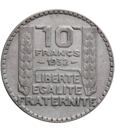 Francja 10 franków 1932, srebro