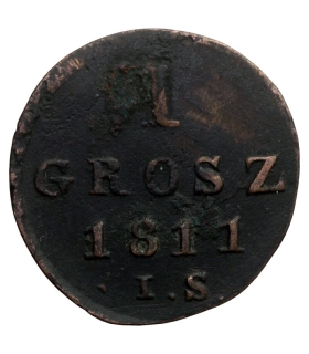 Księstwo warszawskie: 1 grosz 1811