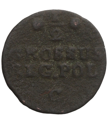 Polska, 1/2 grosza (półgrosz) Stanisław August Poniatowski, 1768, stan 4