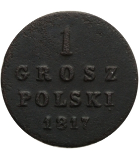 Królestwo polskie, 1 grosz, 1817