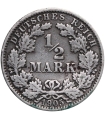 1/2 marki, Cesarstwo Niemieckie, 1905 E, stan 3