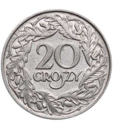 20 groszy, 1923, moneta starannie wyselekcjonowana