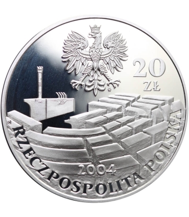 Ekskluzywny zestaw 15-lecie Senatu III RP, 20 zł + 2 zł + etui + folder