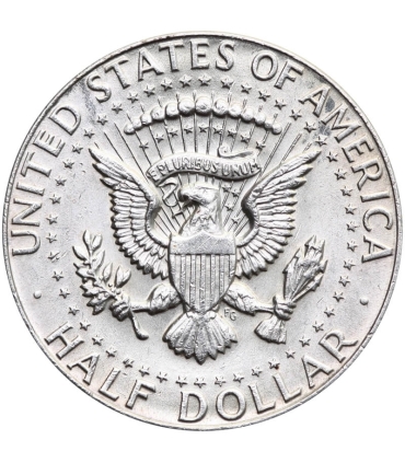 USA 1/2 dolara half dollar Kennedy 1964, stan 2, certyfikat