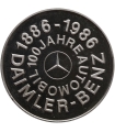 Medal pamiątkowy 100 lat motoryzacji Daimler-Benz (1886-1986) srebro, Ag1000, 25g