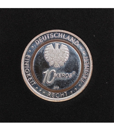 Medal pamiątkowy 10 Xeros, Niemcy, 2019, Lot balonem srebro Ag333